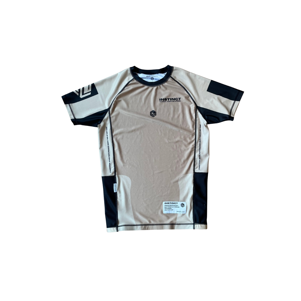 COMPETITOR SERIES SHORT SLEEVE RASH GUARD - COYOTE - INSTINCT JIU-JITSU