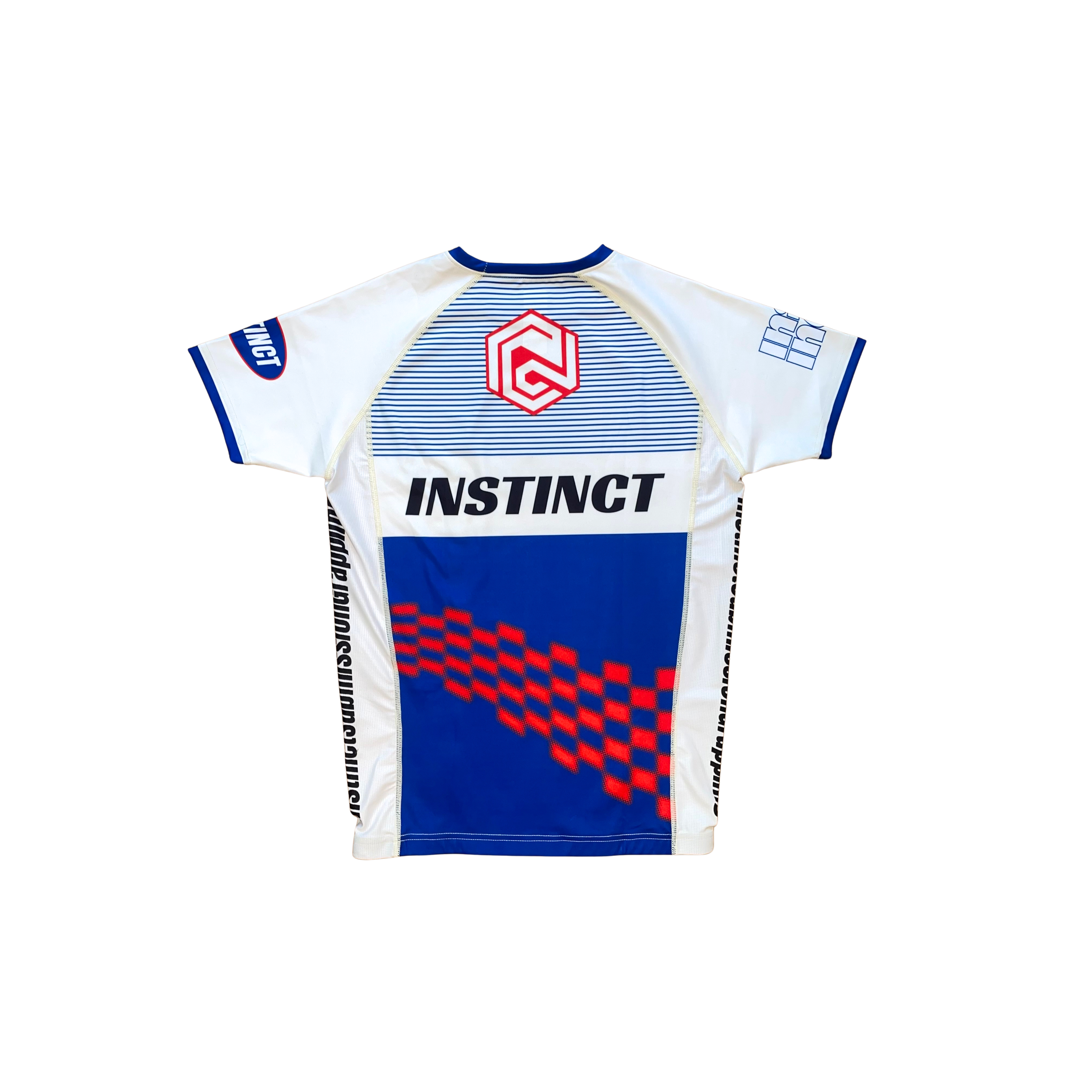 Instinct Jiu-Jitsu Grand Prix Series Podium Rash Guard, lightweight athletic rash guard with bold design, ideal for training or competition.