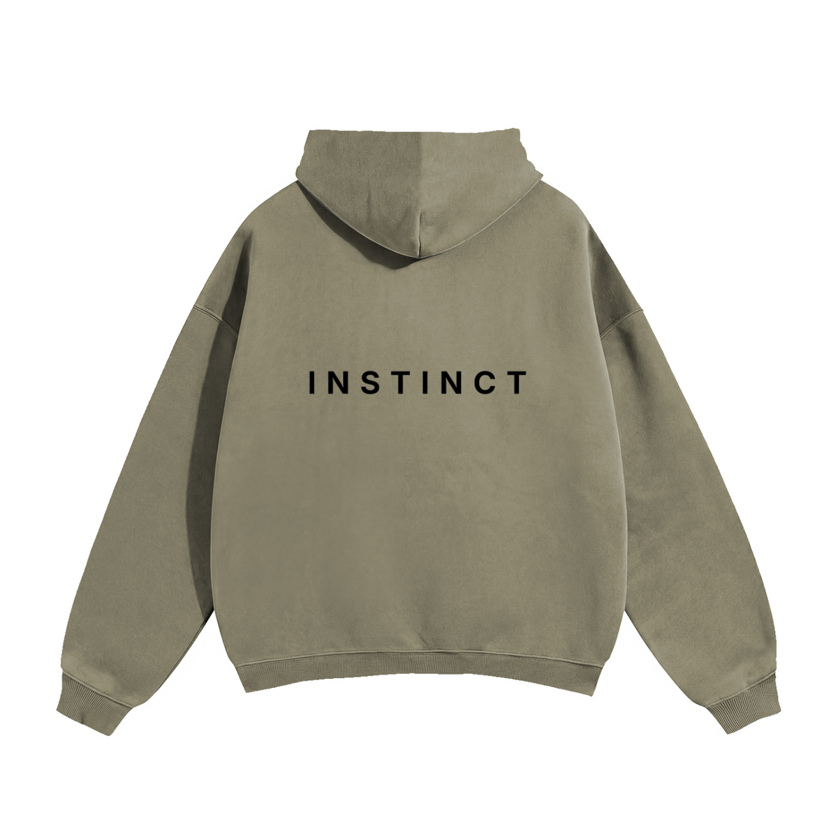 Issue 01 Oversized Fleece Hoodie - Grey Coffee