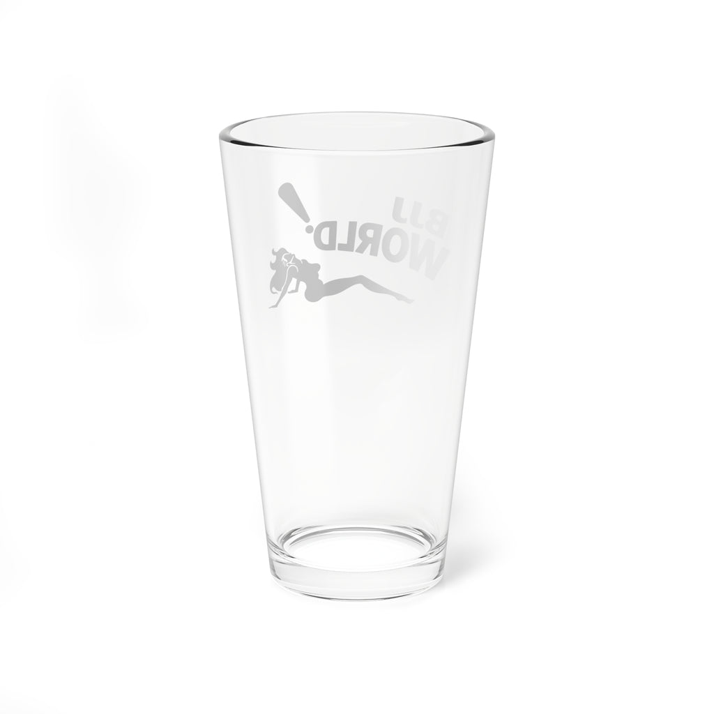 BJJ World Pint Glass