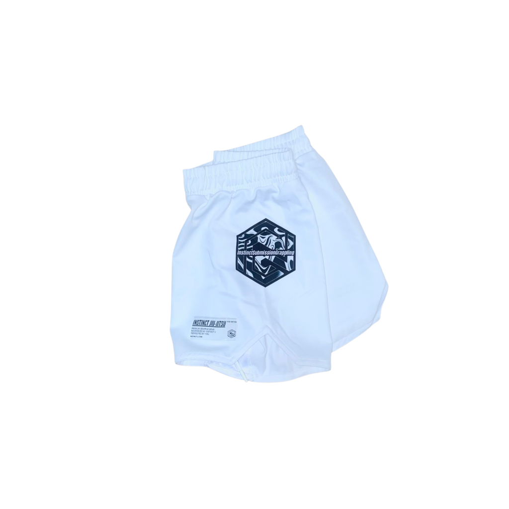 "STATIC CHROME" COMBAT SHORTS - INSTINCT JIU-JITSU