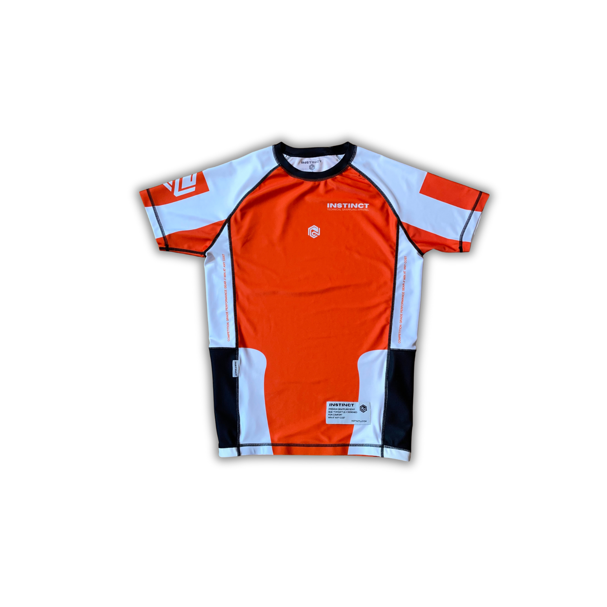 COMPETITOR SERIES SHORT SLEEVE RASH GUARD - ORANGE