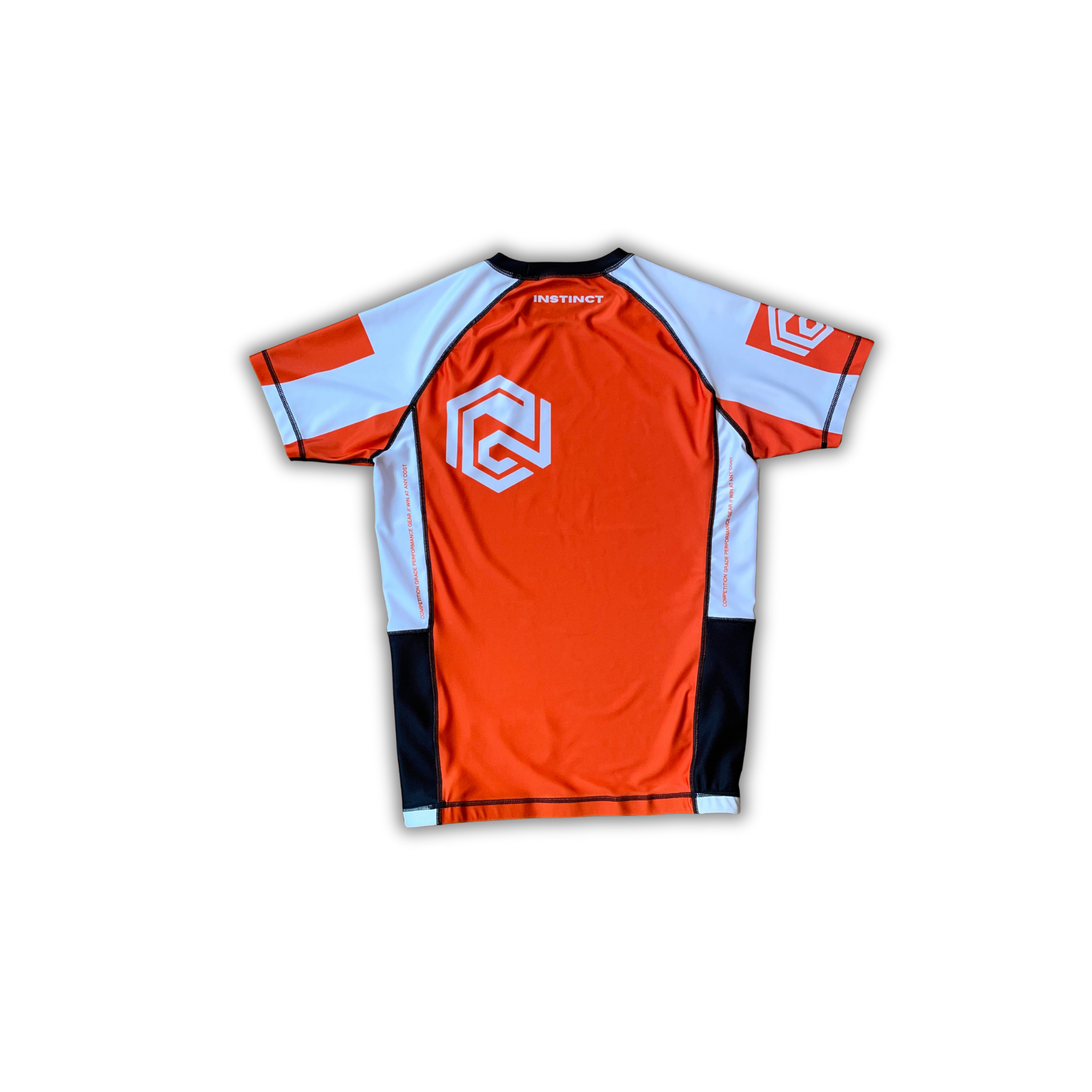 COMPETITOR SERIES SHORT SLEEVE RASH GUARD - ORANGE