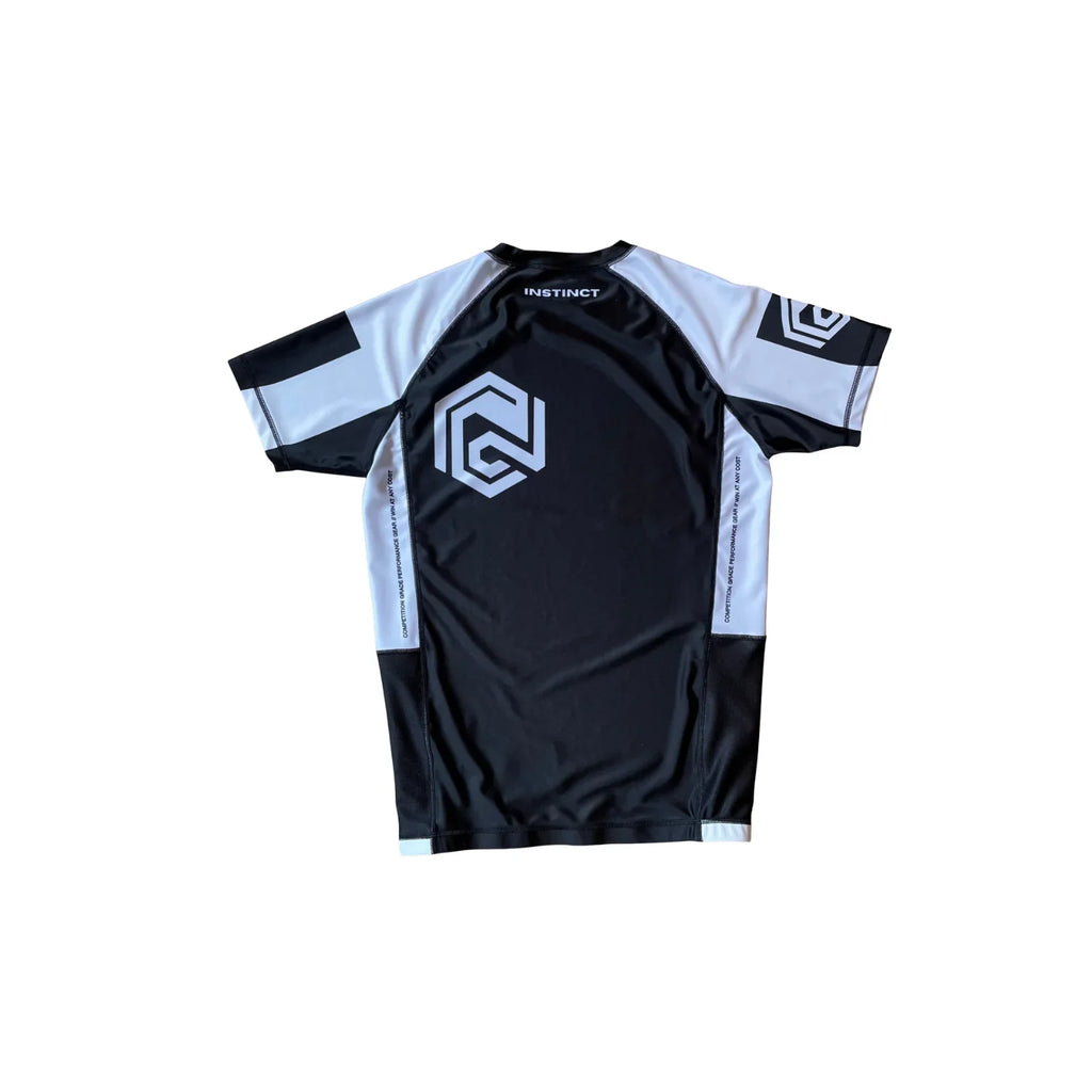 COMPETITOR SERIES SHORT SLEEVE RASH GUARD - BLACK - INSTINCT JIU-JITSU
