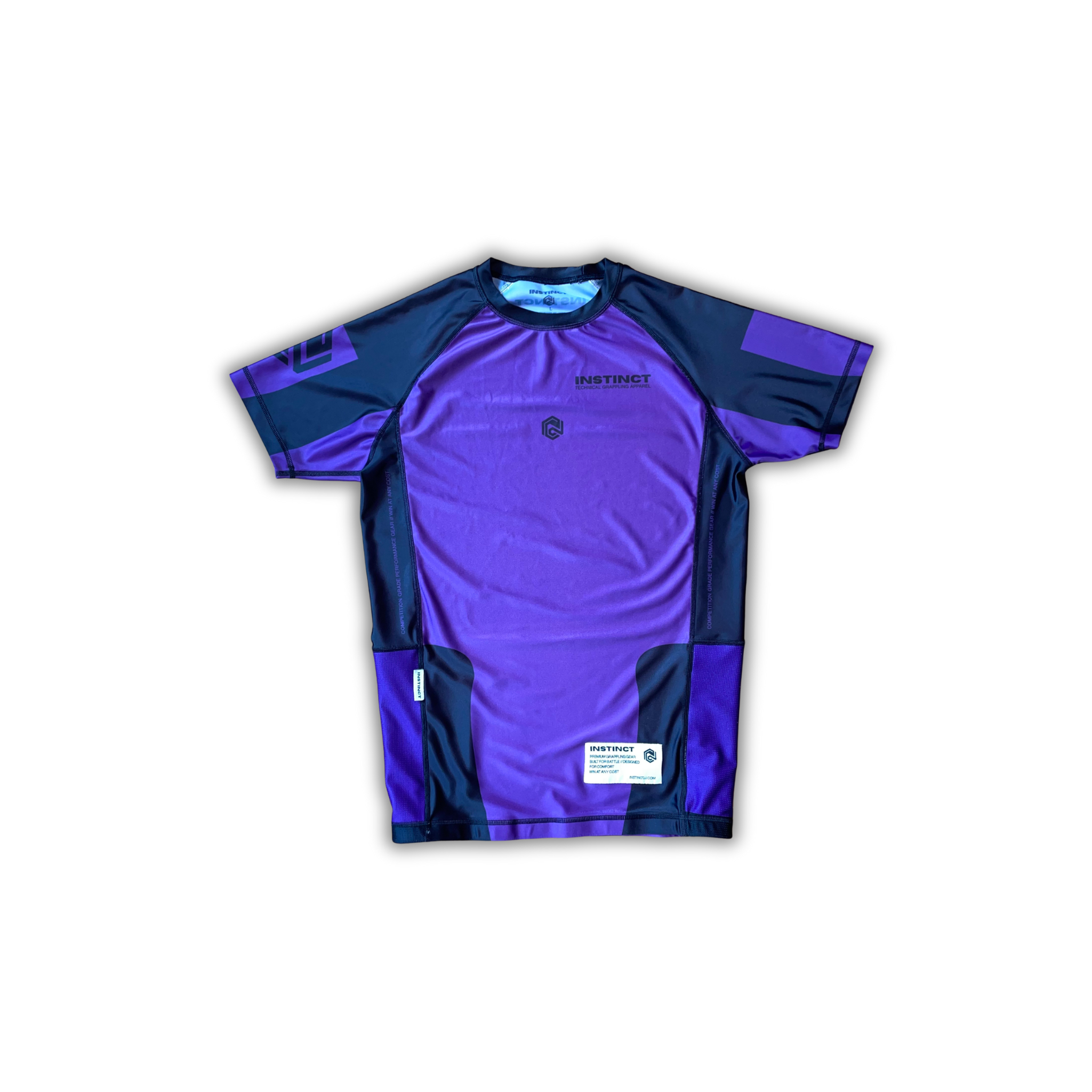 COMPETITOR SERIES SHORT SLEEVE RASH GUARD - PURPLE