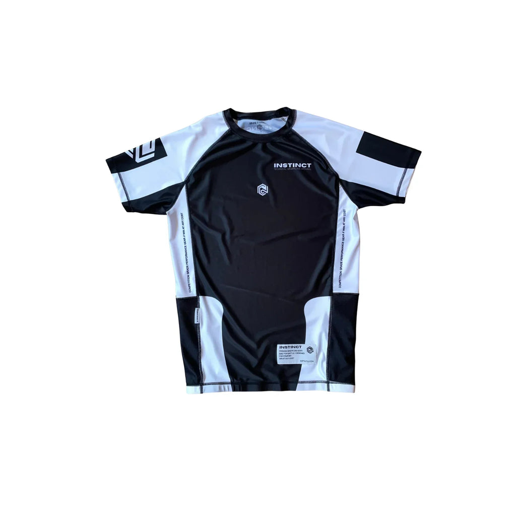 COMPETITOR SERIES SHORT SLEEVE RASH GUARD - BLACK - INSTINCT JIU-JITSU