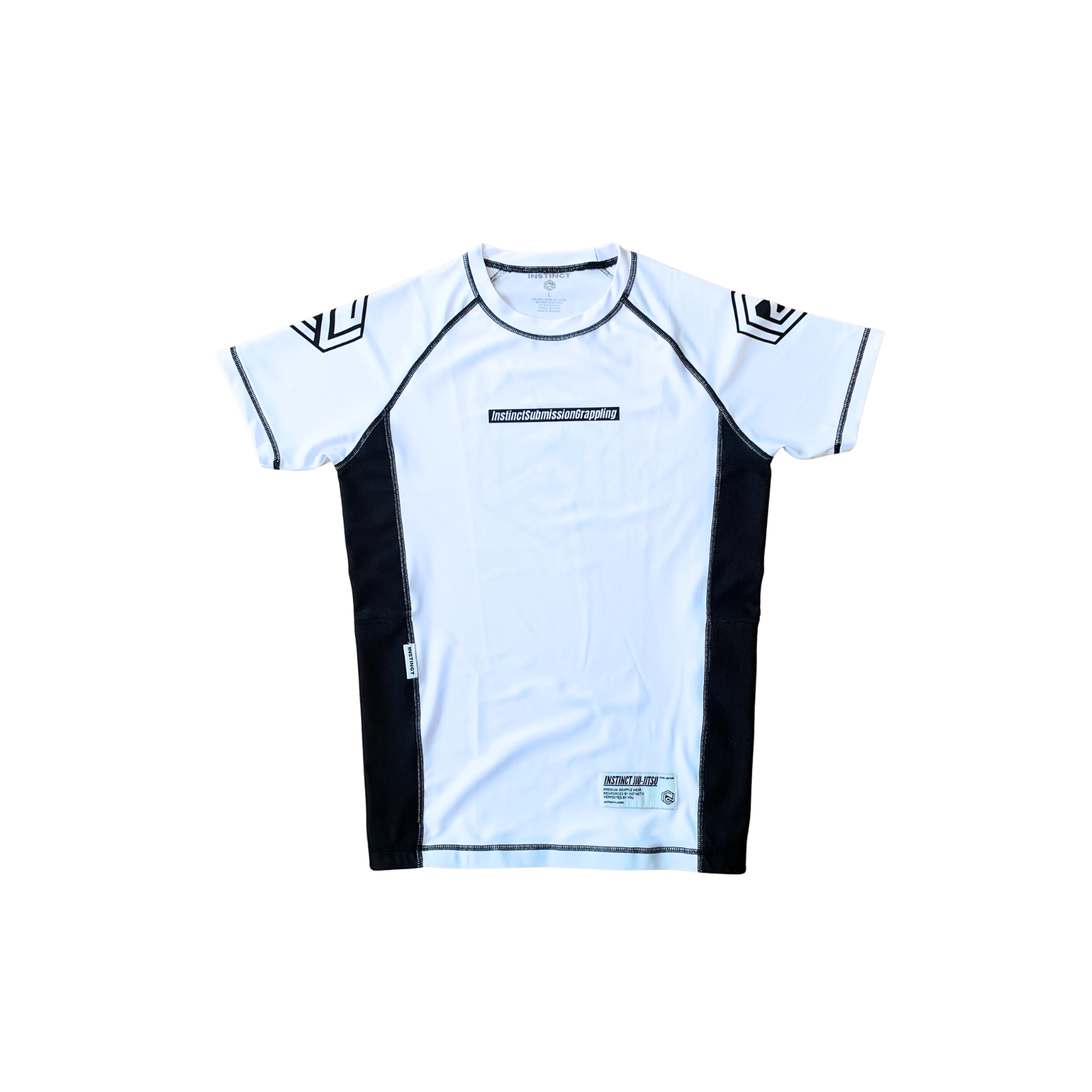 RANKED SERIES V1 SHORT SLEEVE RASH GUARD - WHITE