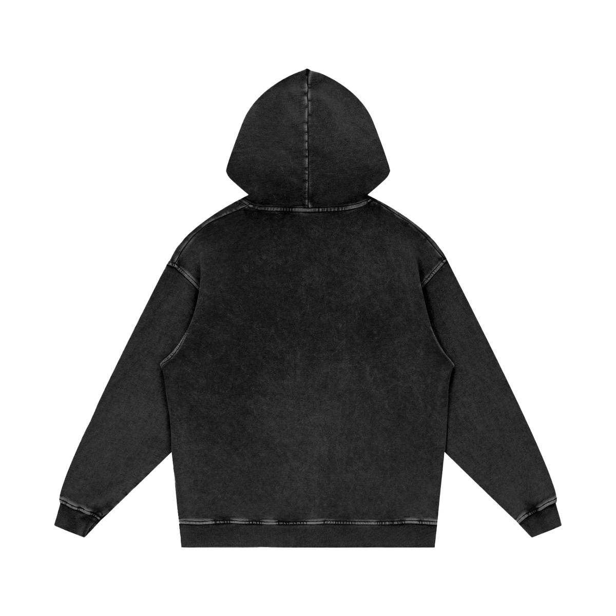 CrossAshi Snow Washed Loose Cotton Hoodie