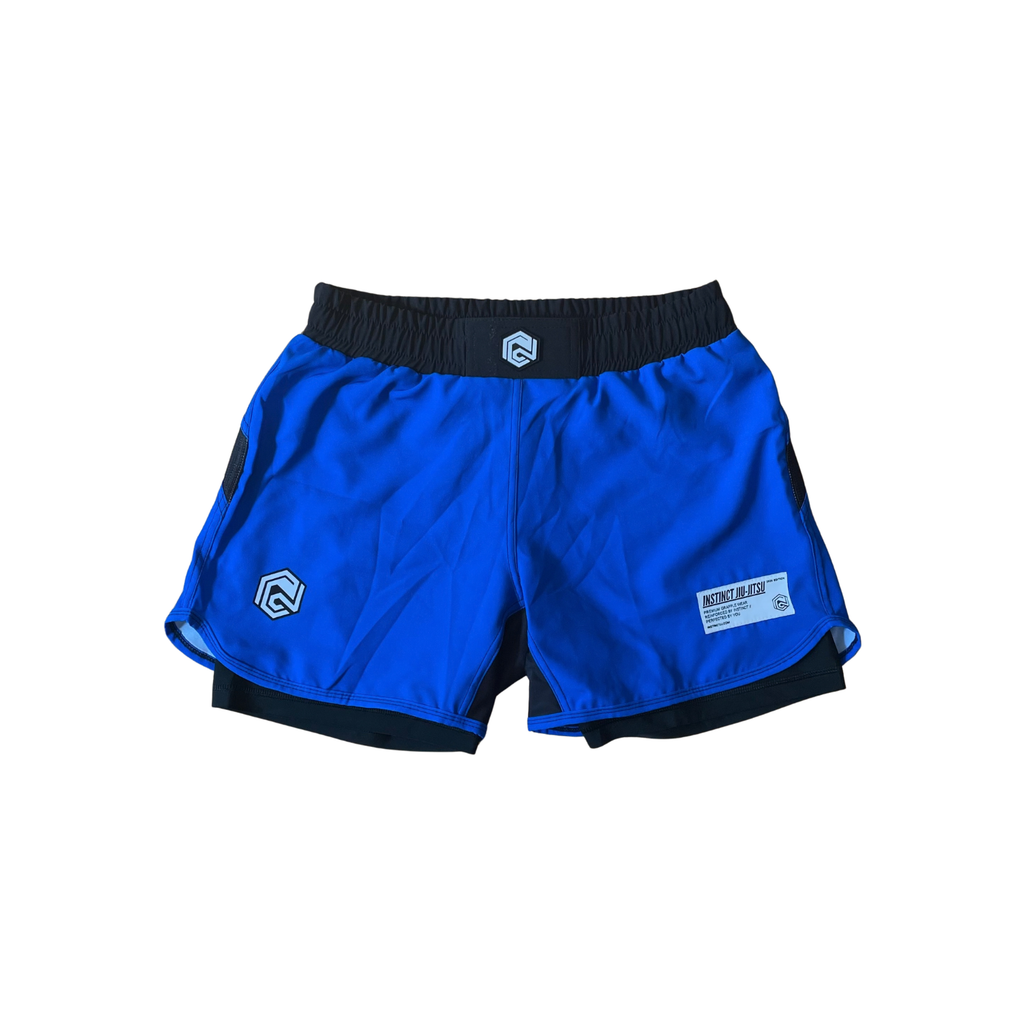 RANKED SERIES V1 COMBAT SHORTS - BLUE - INSTINCT JIU-JITSU