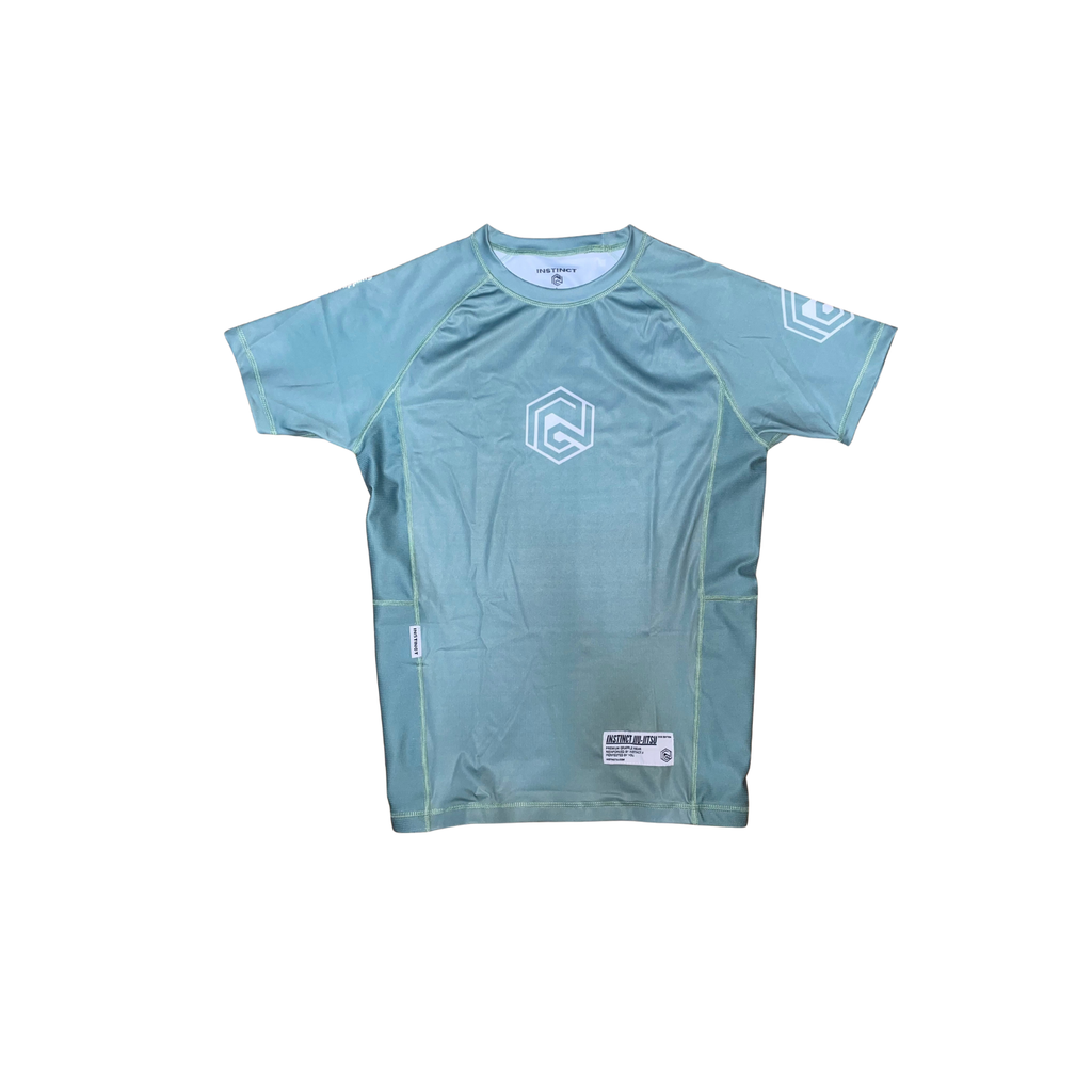 CORE V2 SHORT SLEEVE RASH GUARD - ELEMENT GREEN - INSTINCT JIU-JITSU