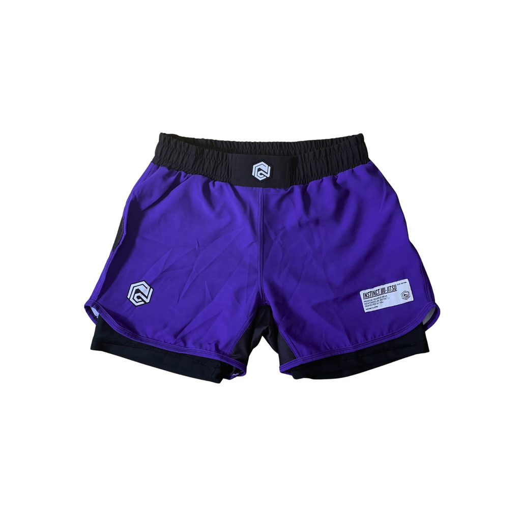 RANKED SERIES V1 COMBAT SHORTS - PURPLE - INSTINCT JIU-JITSU