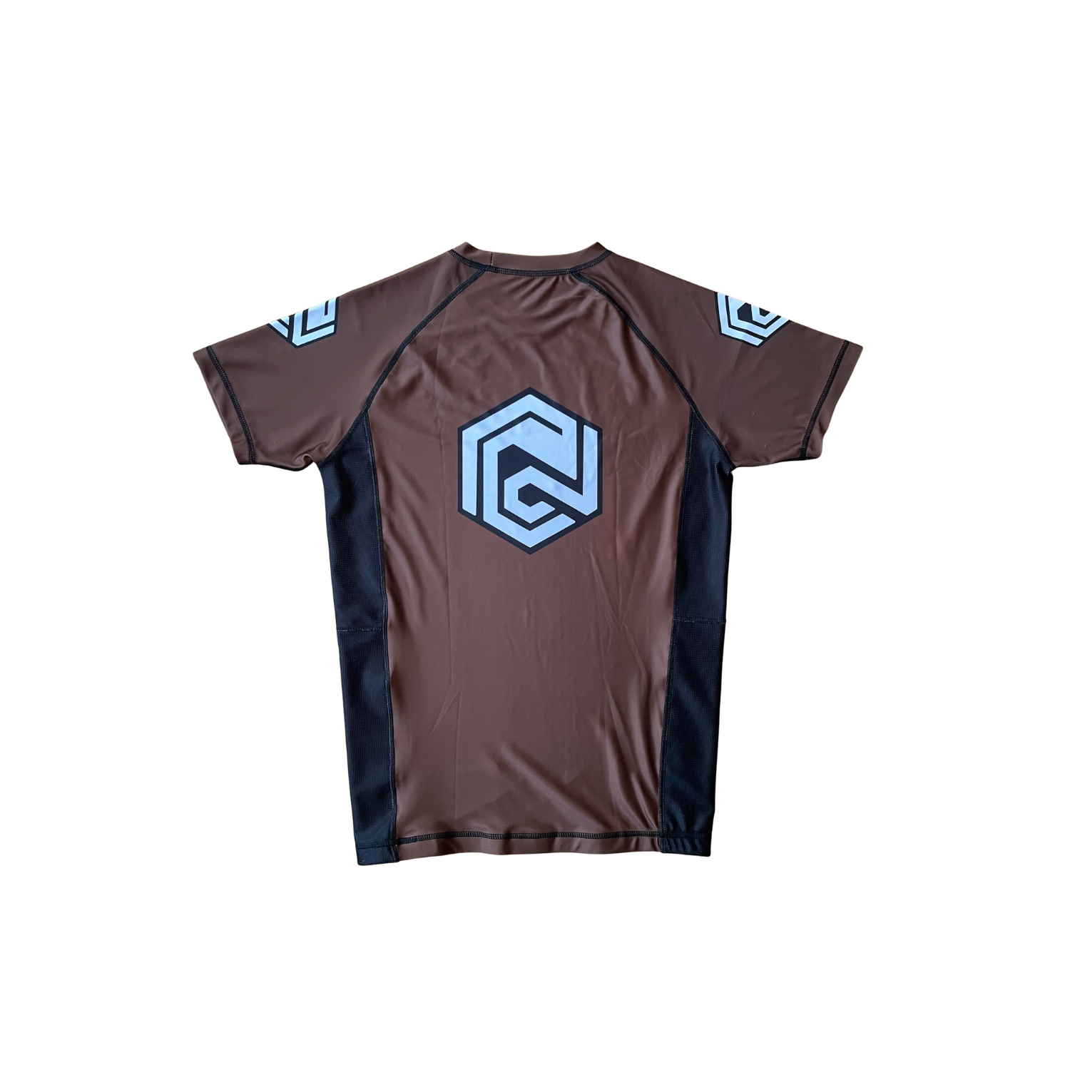 RANKED SERIES V1 SHORT SLEEVE RASH GUARD - BROWN
