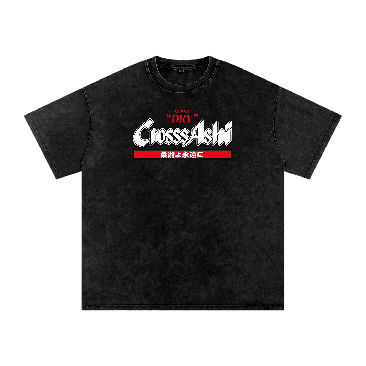 CrossAssshi Snow Washed Oversized Cotton Tee