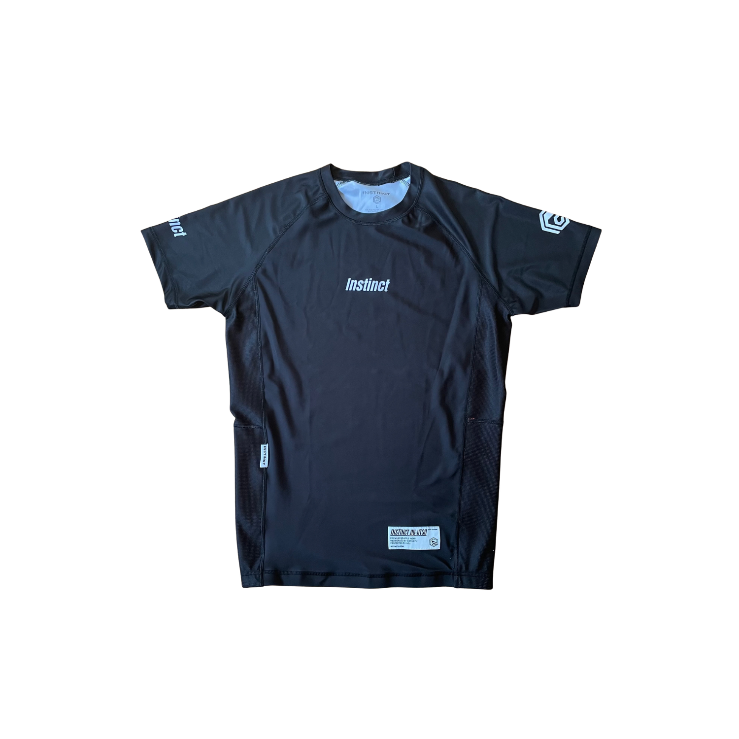 000 SERIES SHORT SLEEVE RASH GUARD - BLACK