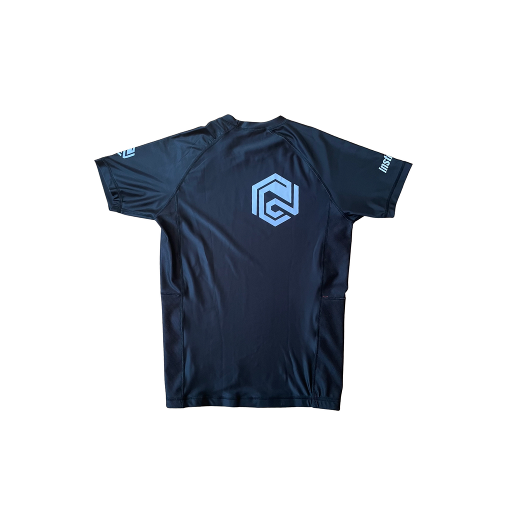 000 SERIES SHORT SLEEVE RASH GUARD - BLACK - INSTINCT JIU-JITSU