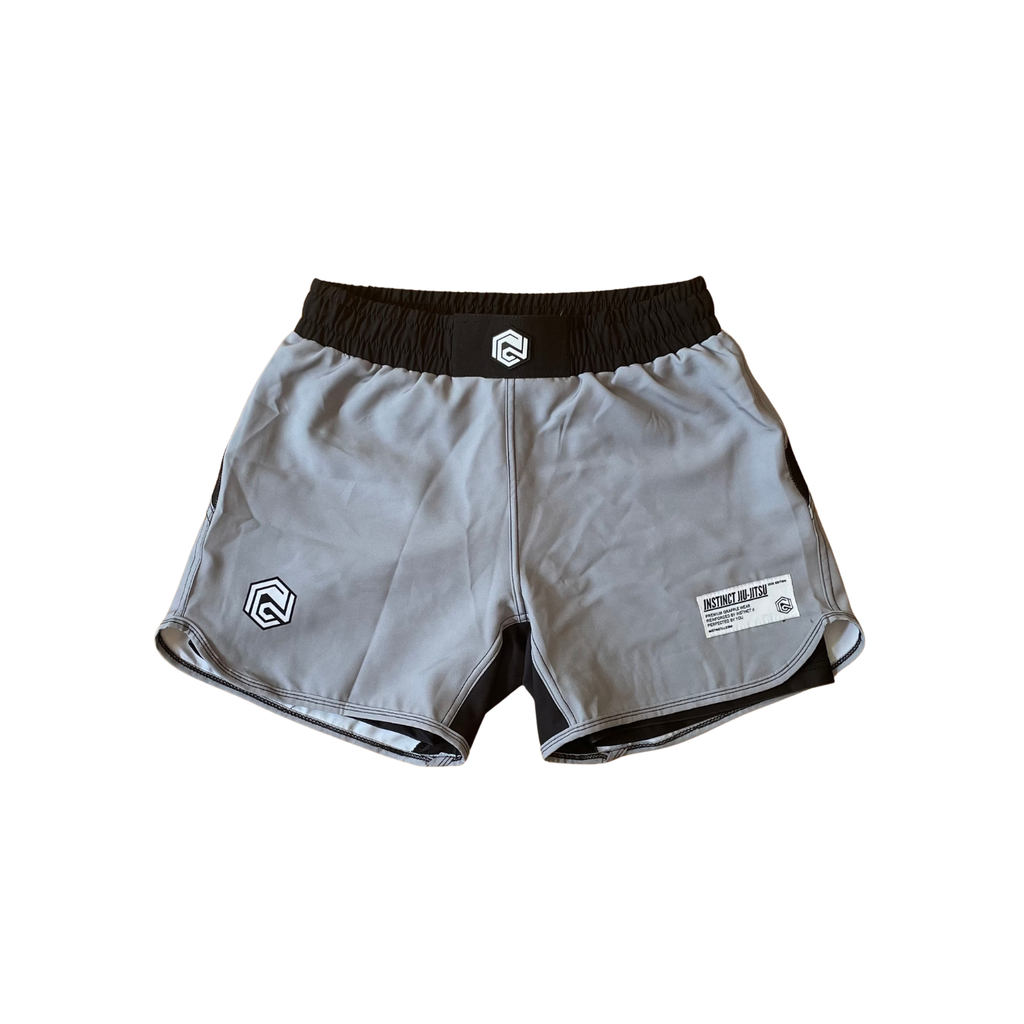 000 SERIES COMBAT SHORTS - GREY - INSTINCT JIU-JITSU