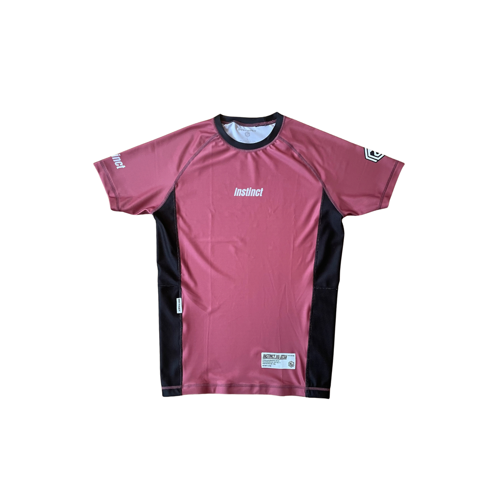 000 SERIES SHORT SLEEVE RASH GUARD - RED - INSTINCT JIU-JITSU