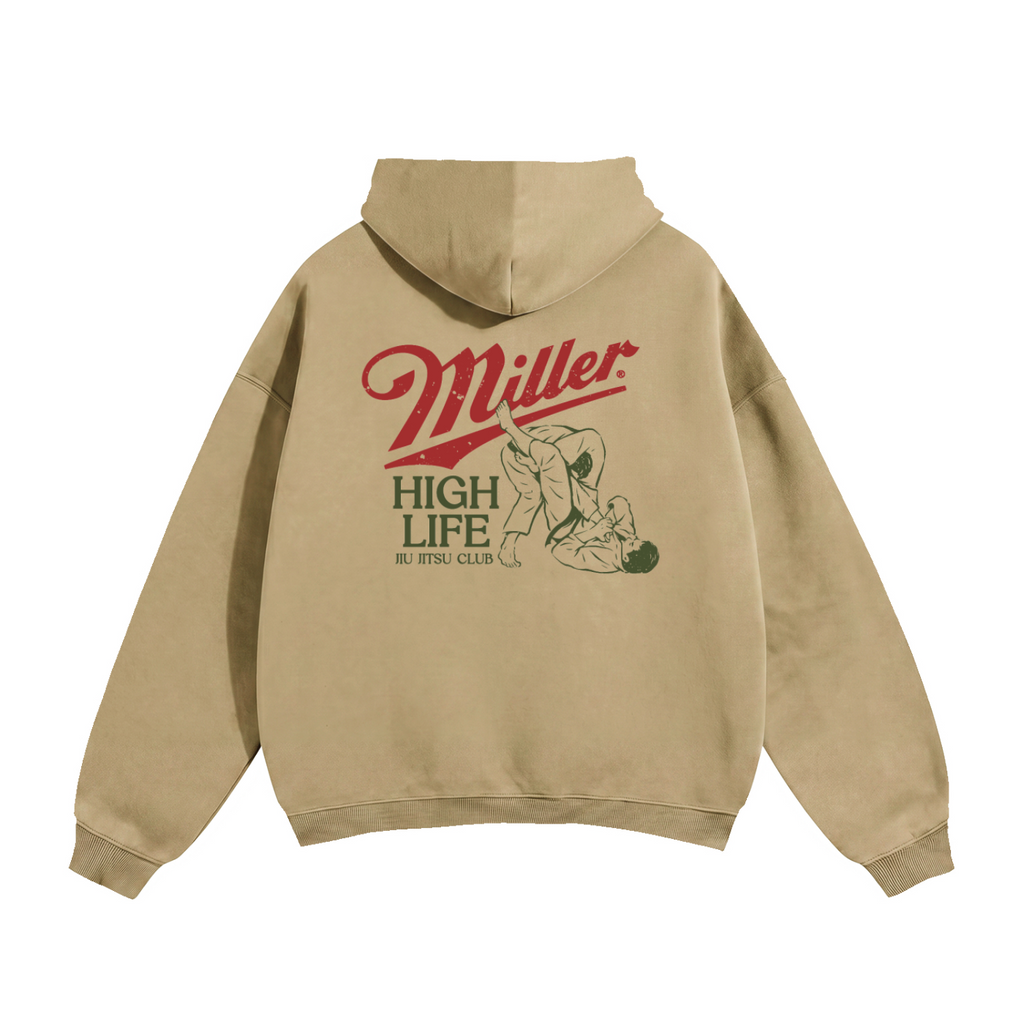 Miller Jiu Jitsu Club Oversized Fleece Hoodie