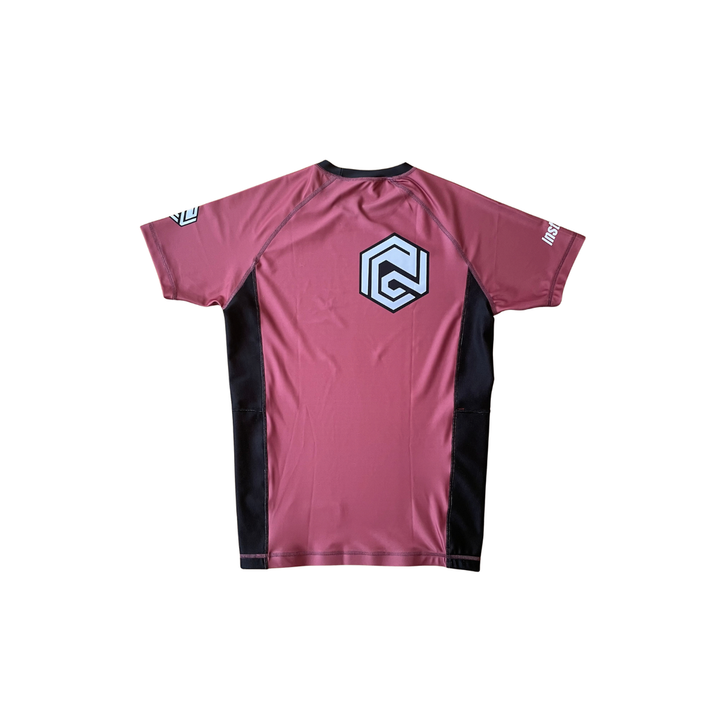 000 SERIES SHORT SLEEVE RASH GUARD - RED - INSTINCT JIU-JITSU