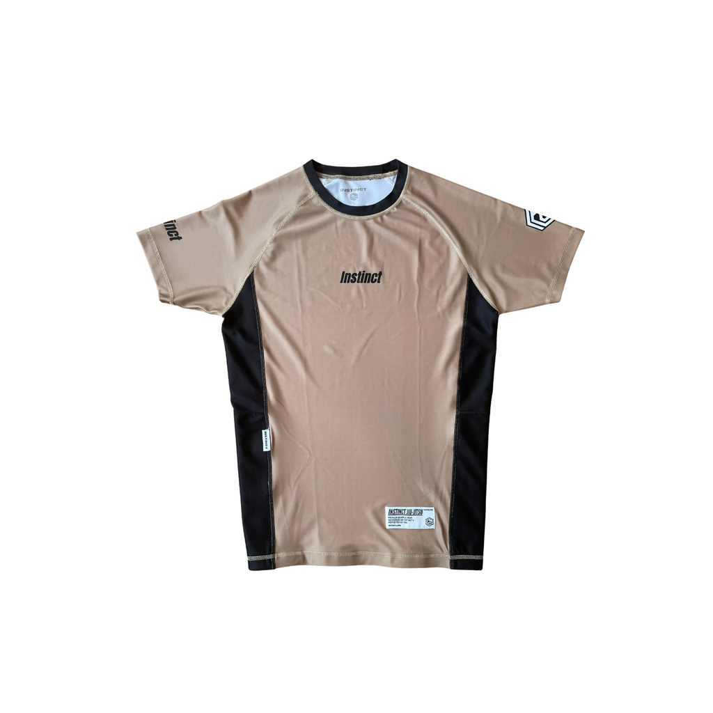 000 SERIES SHORT SLEEVE RASH GUARD - COYOTE - INSTINCT JIU-JITSU