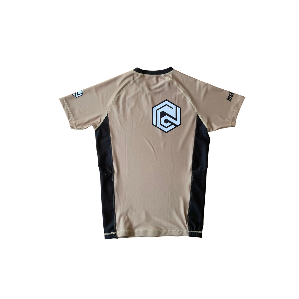 000 SERIES SHORT SLEEVE RASH GUARD - COYOTE - INSTINCT JIU-JITSU
