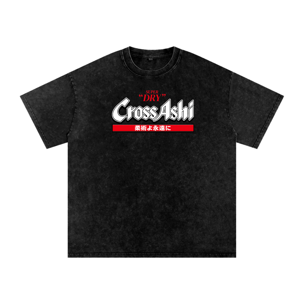 CrossAshi Snow Washed Oversized Cotton Tee - INSTINCT JIU-JITSU