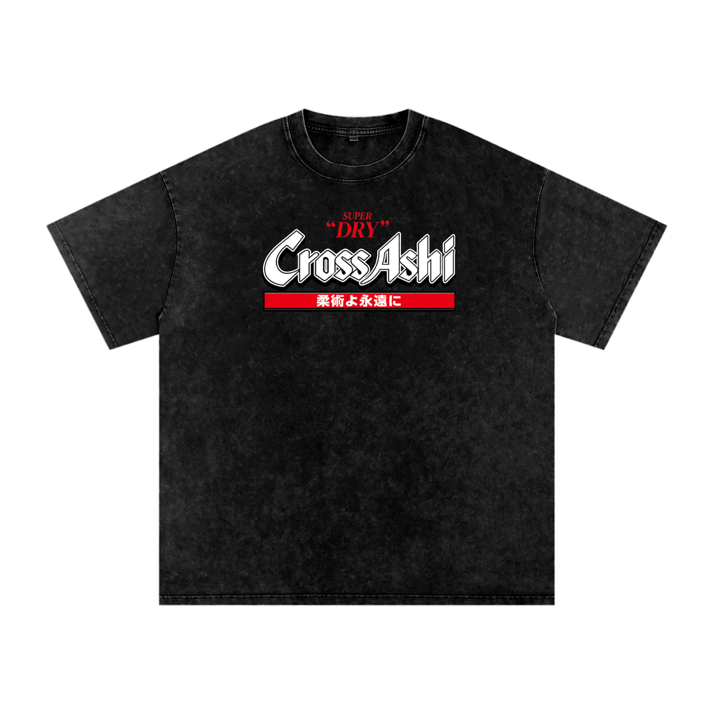CrossAshi Snow Washed Oversized Cotton Tee