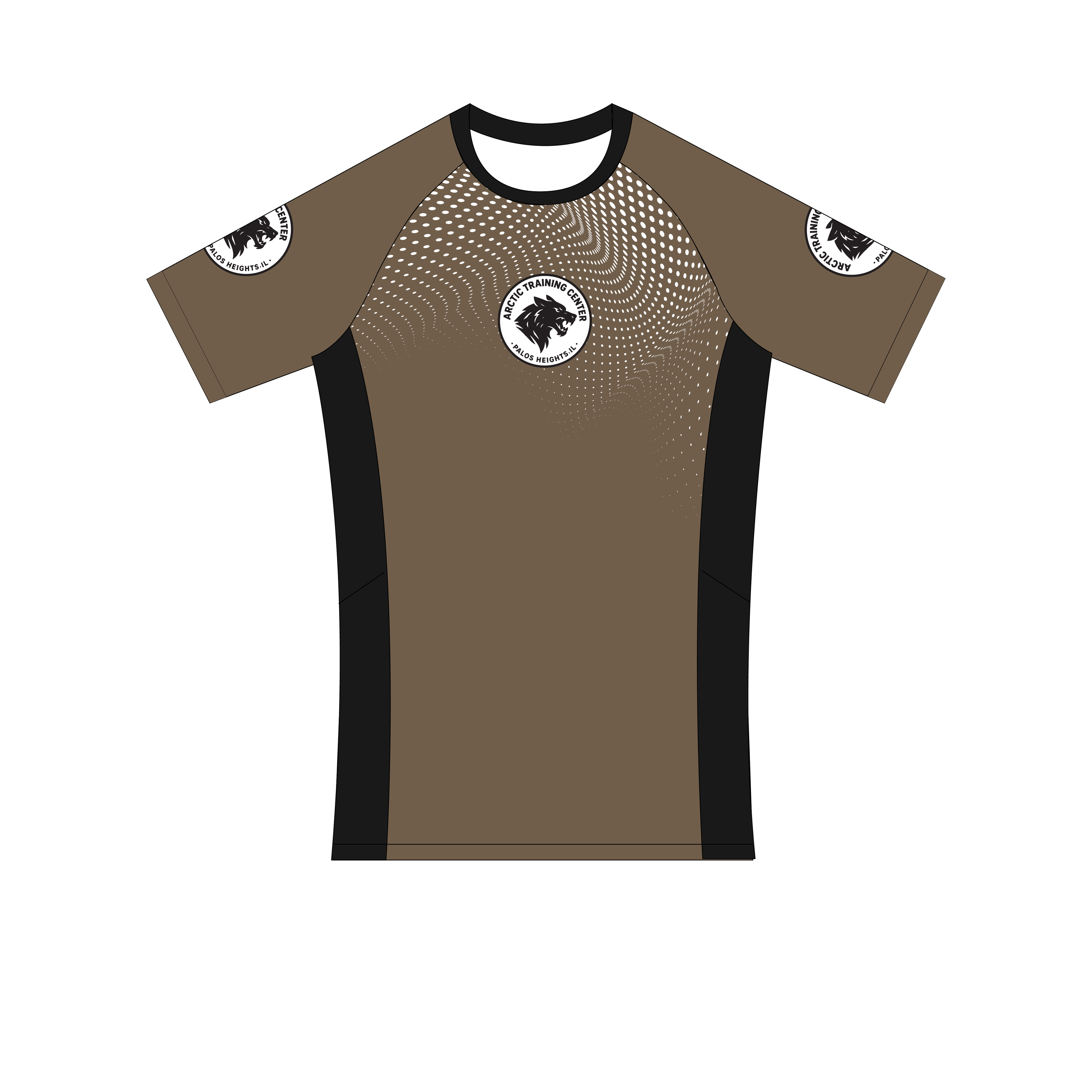 ATC Spotted Rash Guard Brown