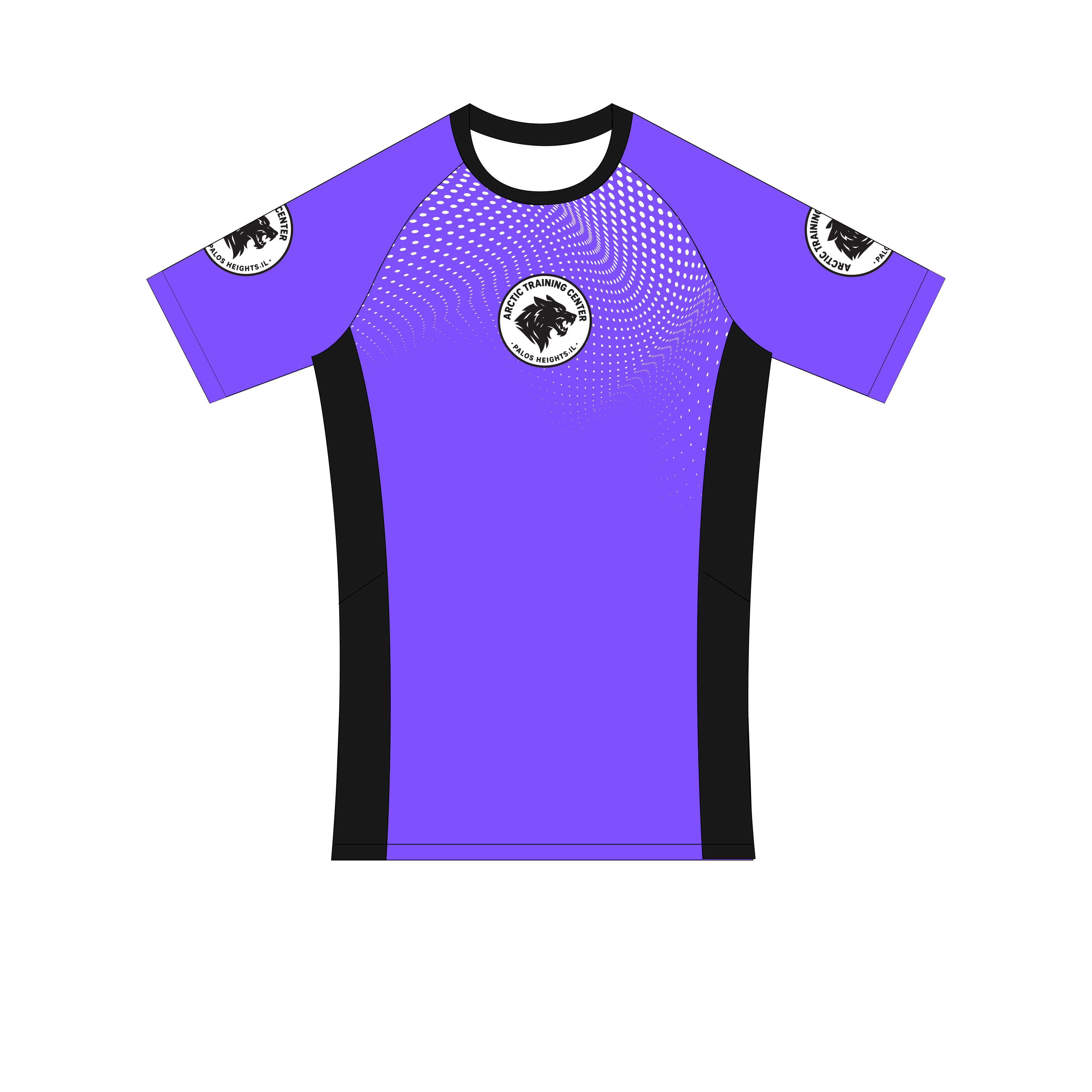 ATC Spotted Rash Guard Purple