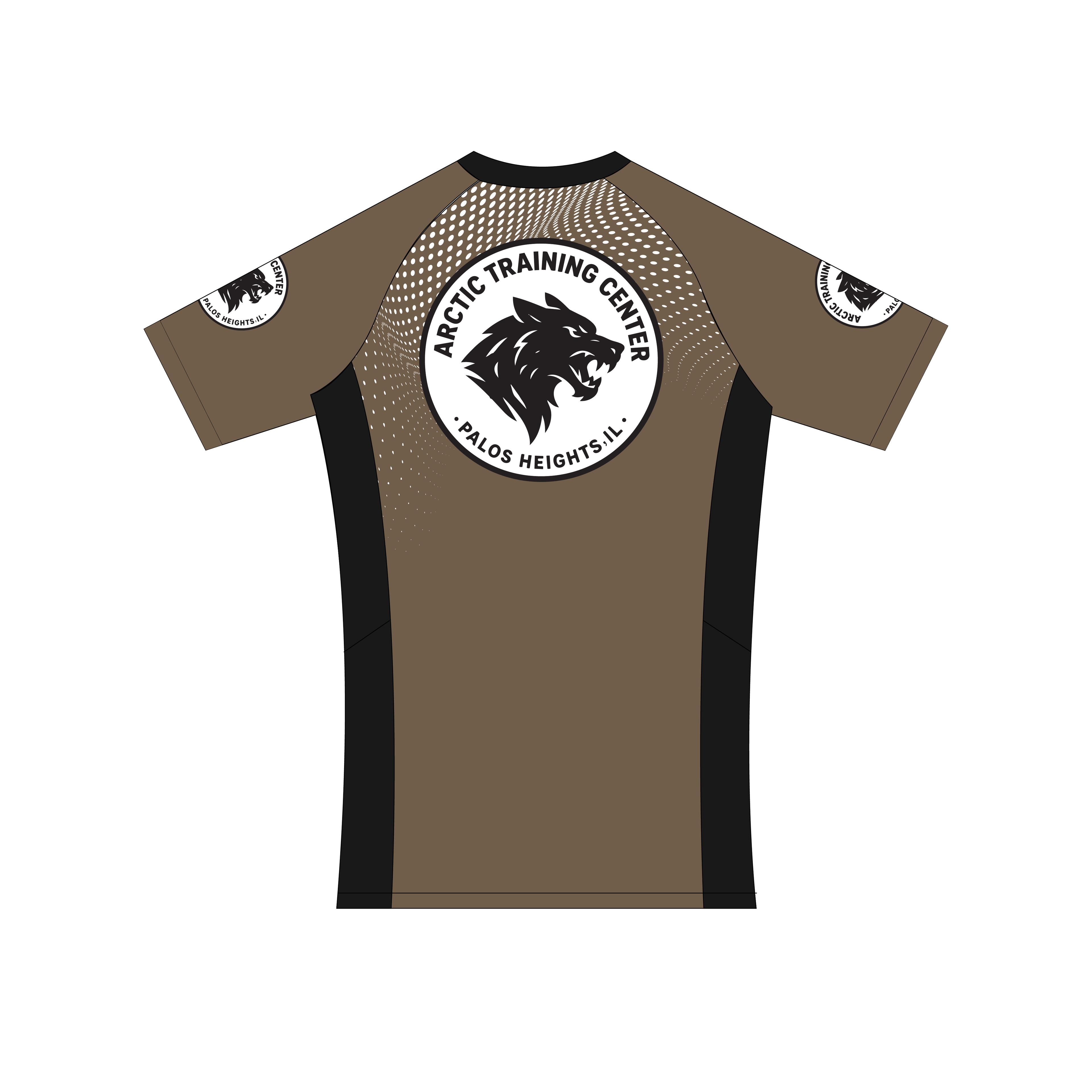 ATC Spotted Rash Guard Brown