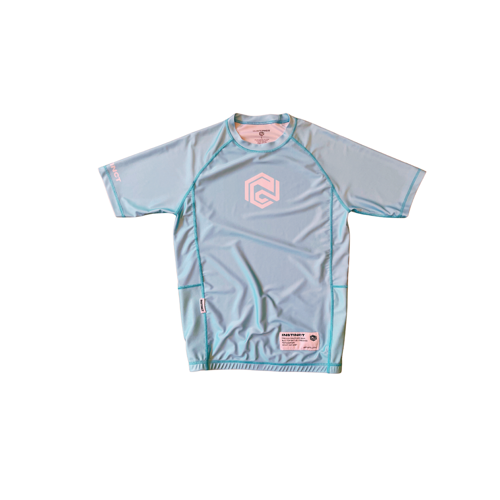 CORE SERIES SHORT SLEEVE RASH GUARD - BLUE