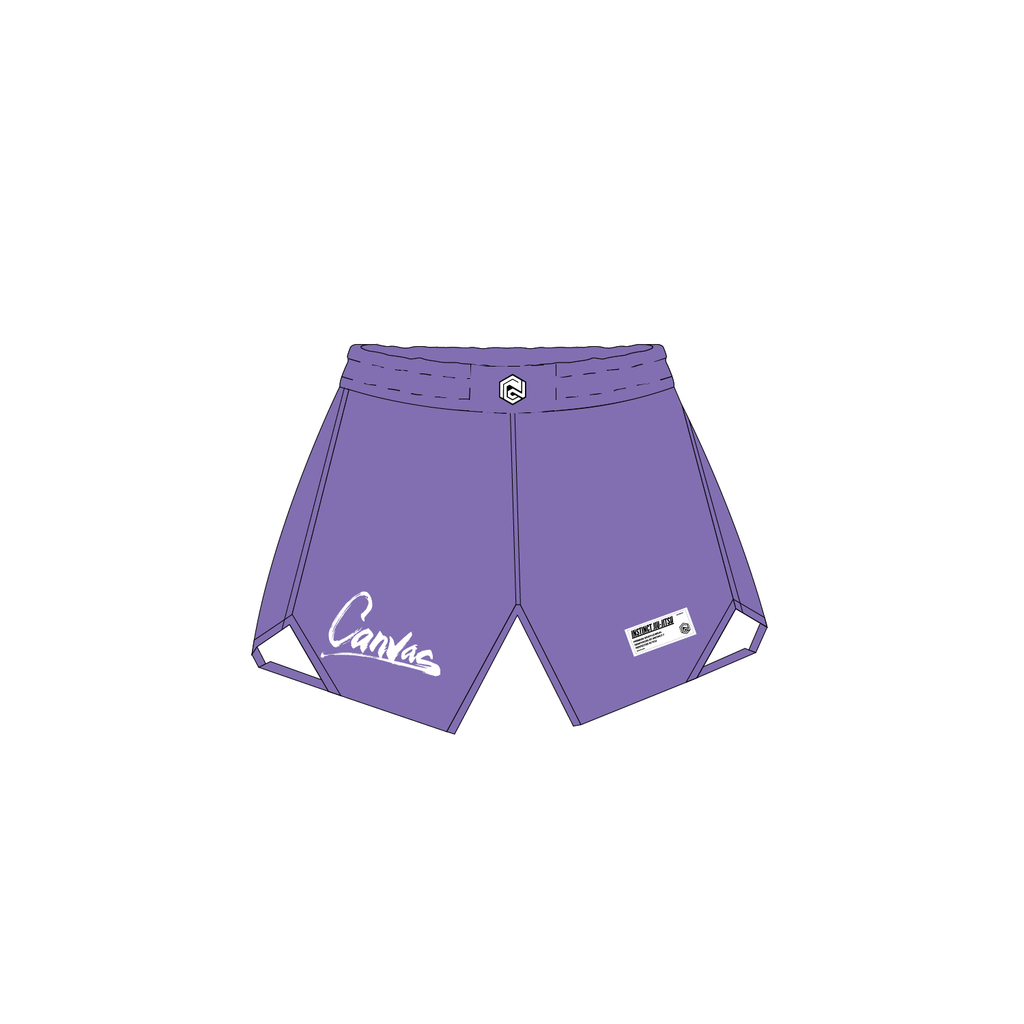 CANVAS COMBAT SHORTS - PURPLE
