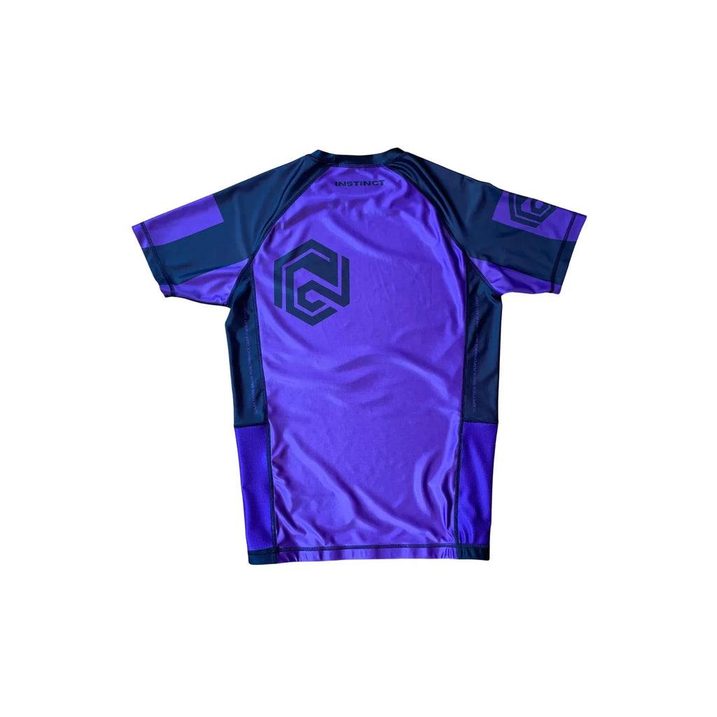 COMPETITOR SERIES SHORT SLEEVE RASH GUARD - PURPLE - INSTINCT JIU-JITSU