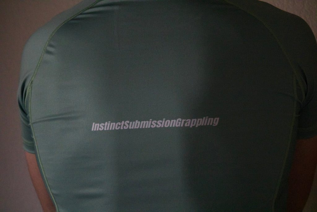 CORE V2 SHORT SLEEVE RASH GUARD - ELEMENT GREEN - INSTINCT JIU-JITSU