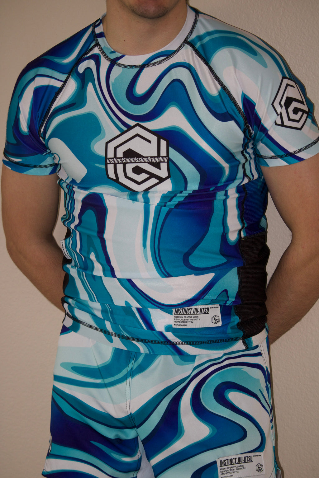 MARBLE V2 - SHORT SLEEVE RASH GUARD - INSTINCT JIU-JITSU