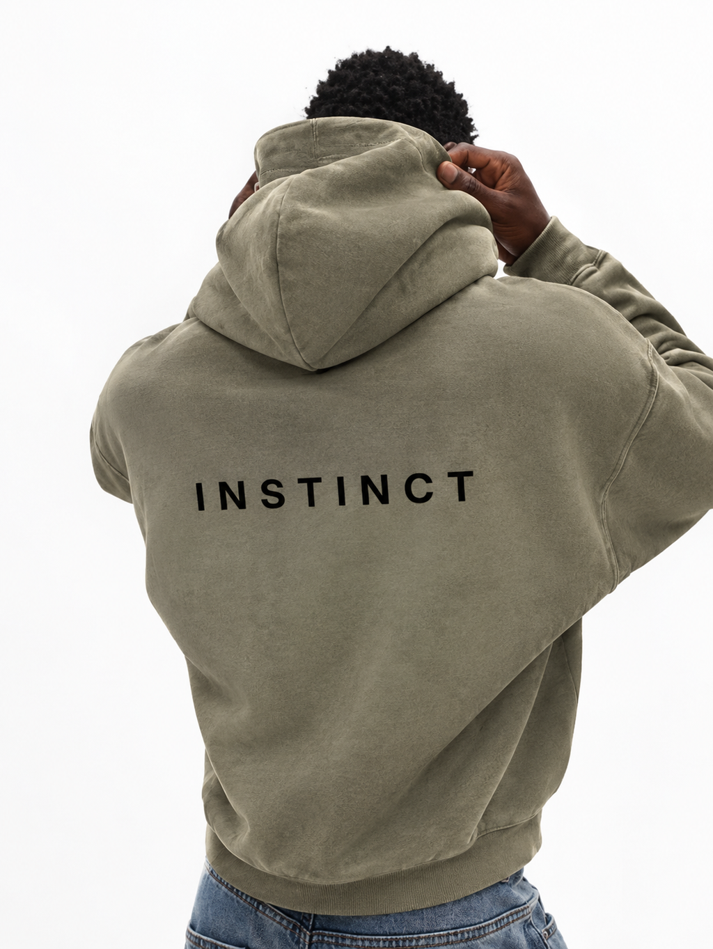 Issue 01 Oversized Fleece Hoodie - Grey Coffee