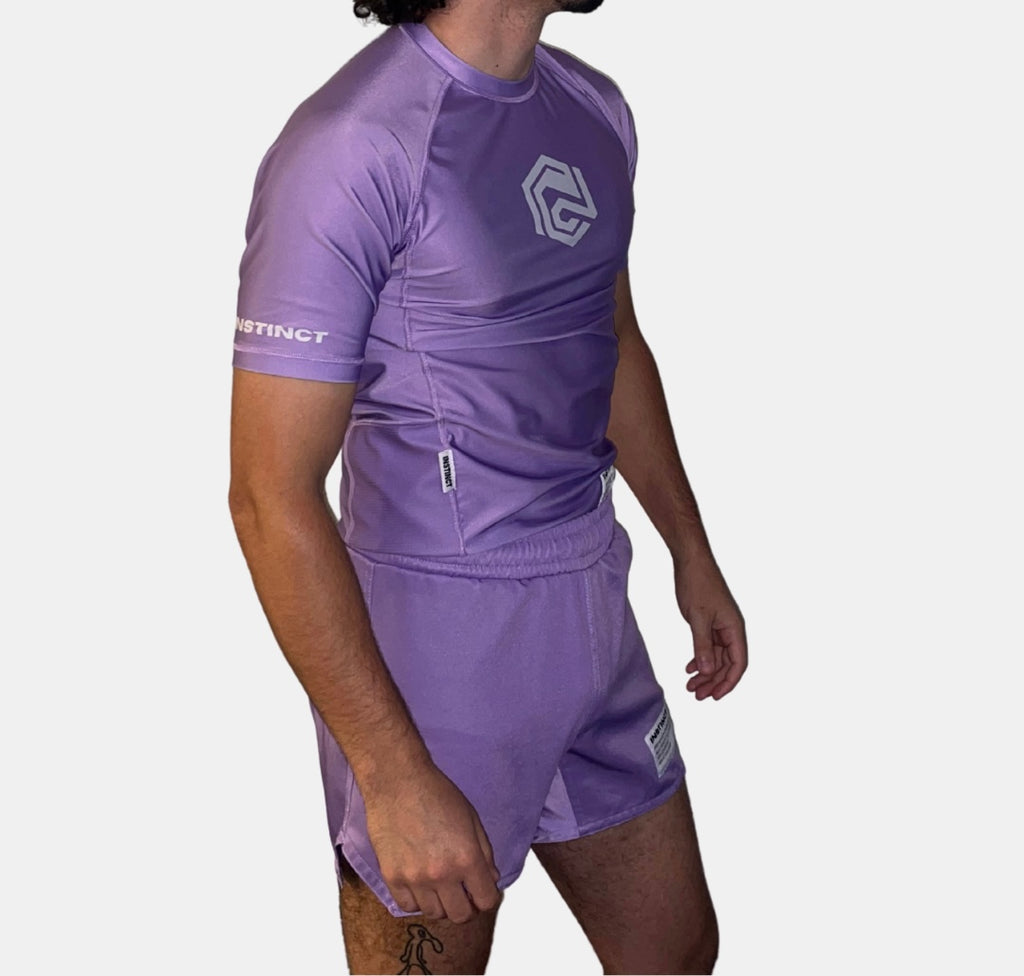 CORE SERIES SHORT SLEEVE RASH GUARD - PURPLE