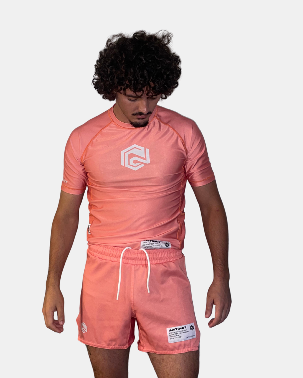 CORE SERIES SHORT SLEEVE RASH GUARD - SALMON