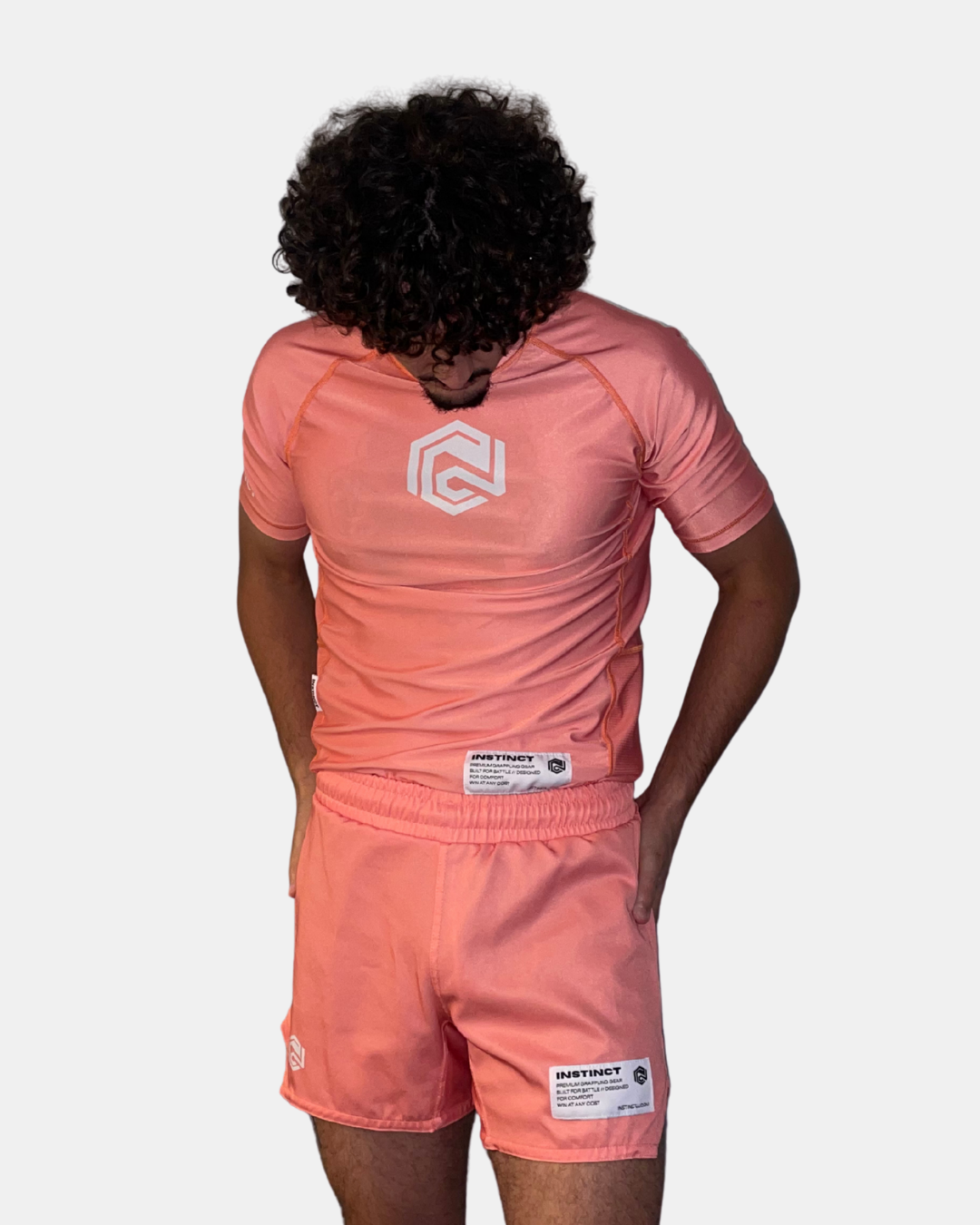CORE SERIES SHORT SLEEVE RASH GUARD - SALMON