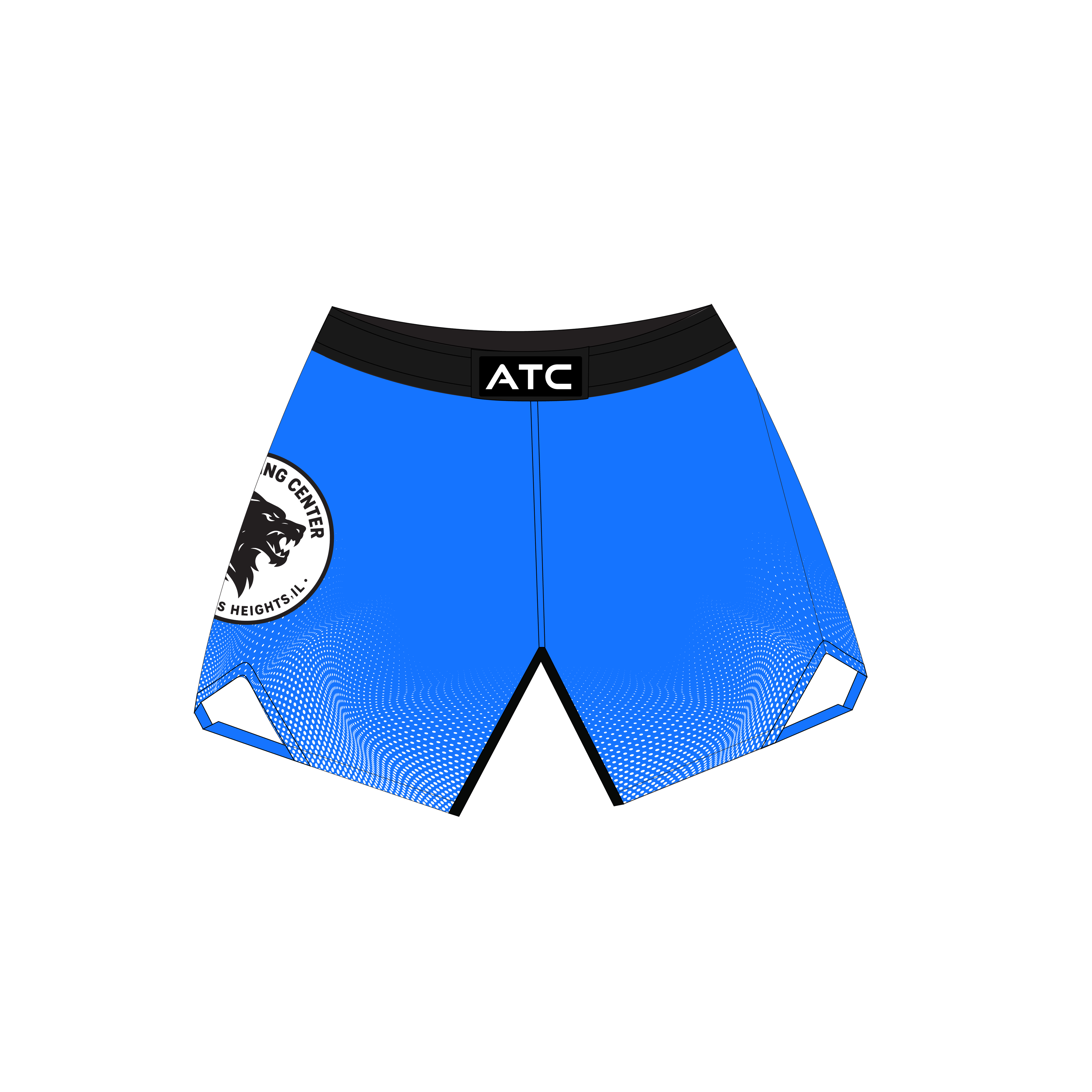 ATC Spotted Combat Shorts Blue