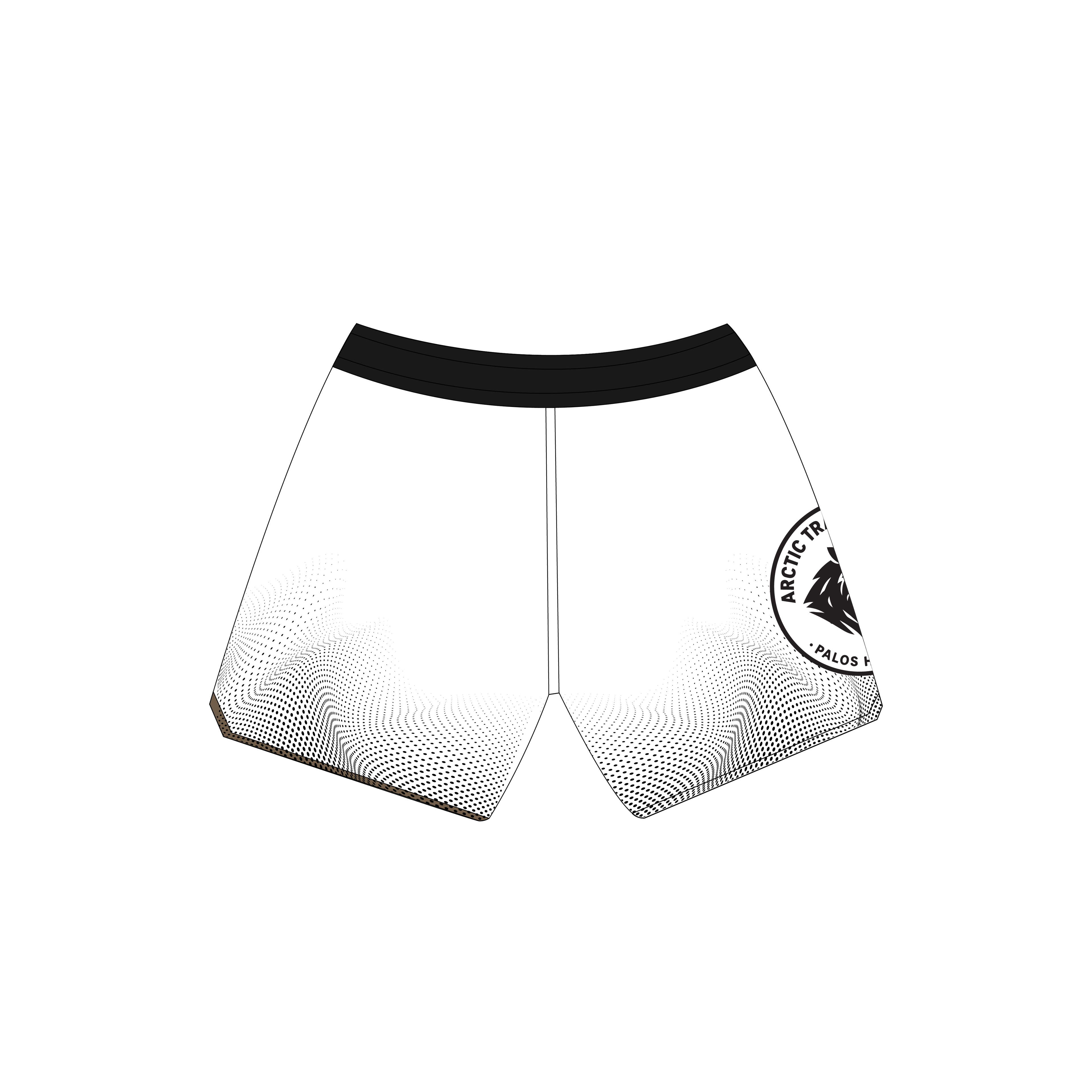ATC Spotted Combat Shorts White