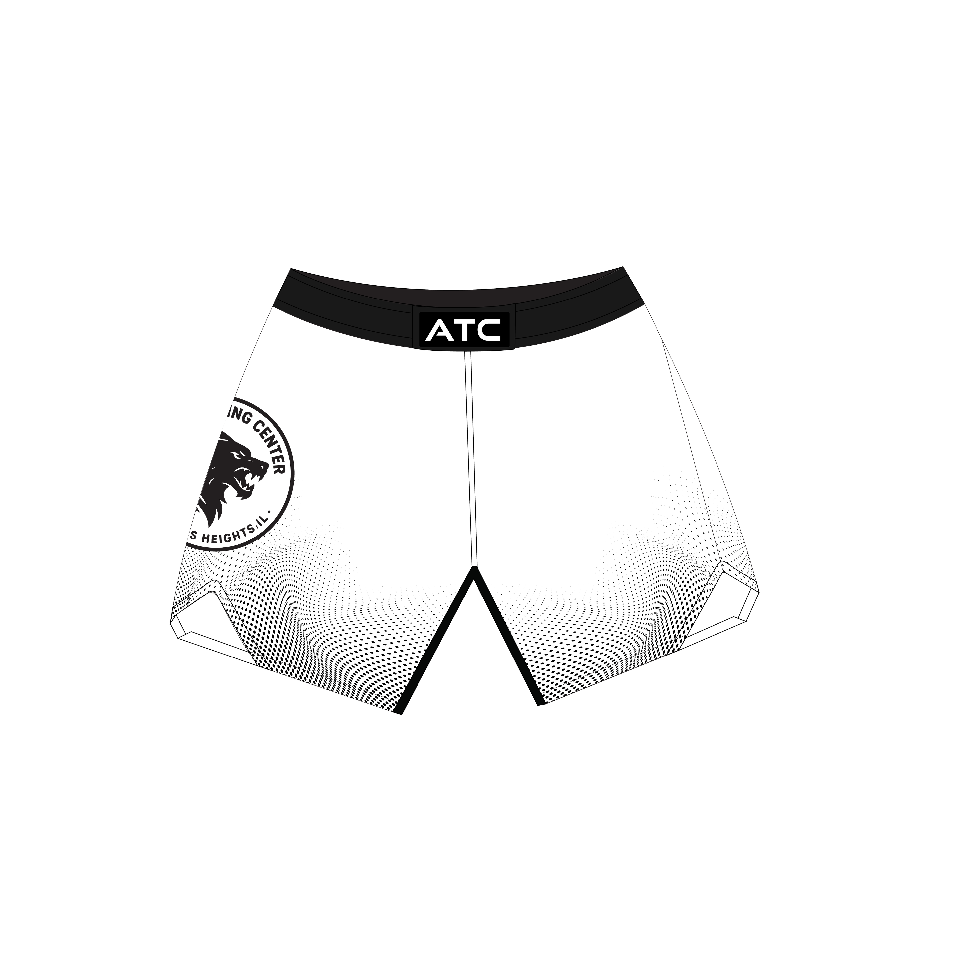ATC Spotted Combat Shorts White